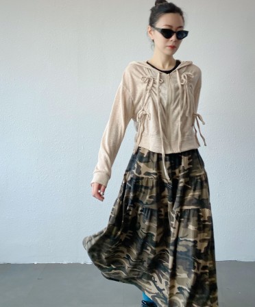 Beige Ultra Light Ribbon Jacket #250417